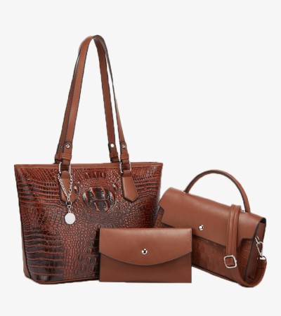 New women's bag simple atmosphere single shoulder bag - Brown