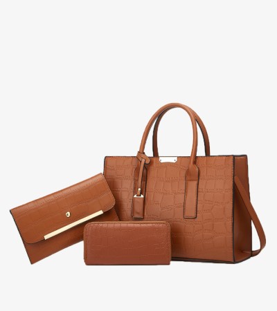 New alligator handbag for women - Brown