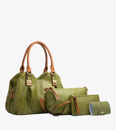 The new vintage handbag shoulder slant span bag - Malachite green